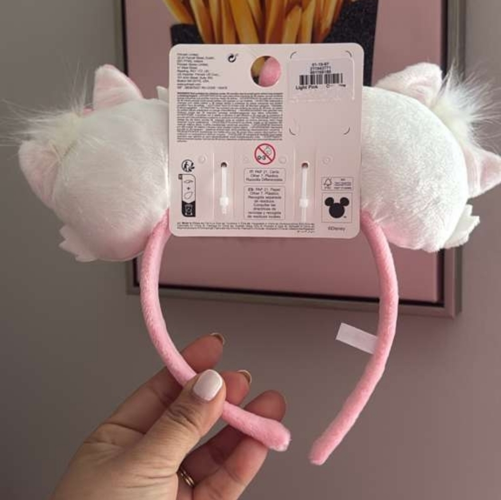Disney Marie Pink Plush Ears, Headband, Primark - Picture 2 of 4